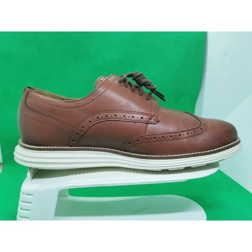 Cole Haan Men's Original Grand Wingtip Oxford Brown Shoes C26471 Siz 9M Woodbury
